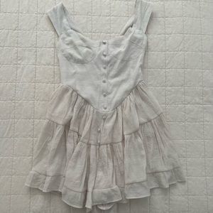THE ELISABETH ROMPER DRESS - IVORY